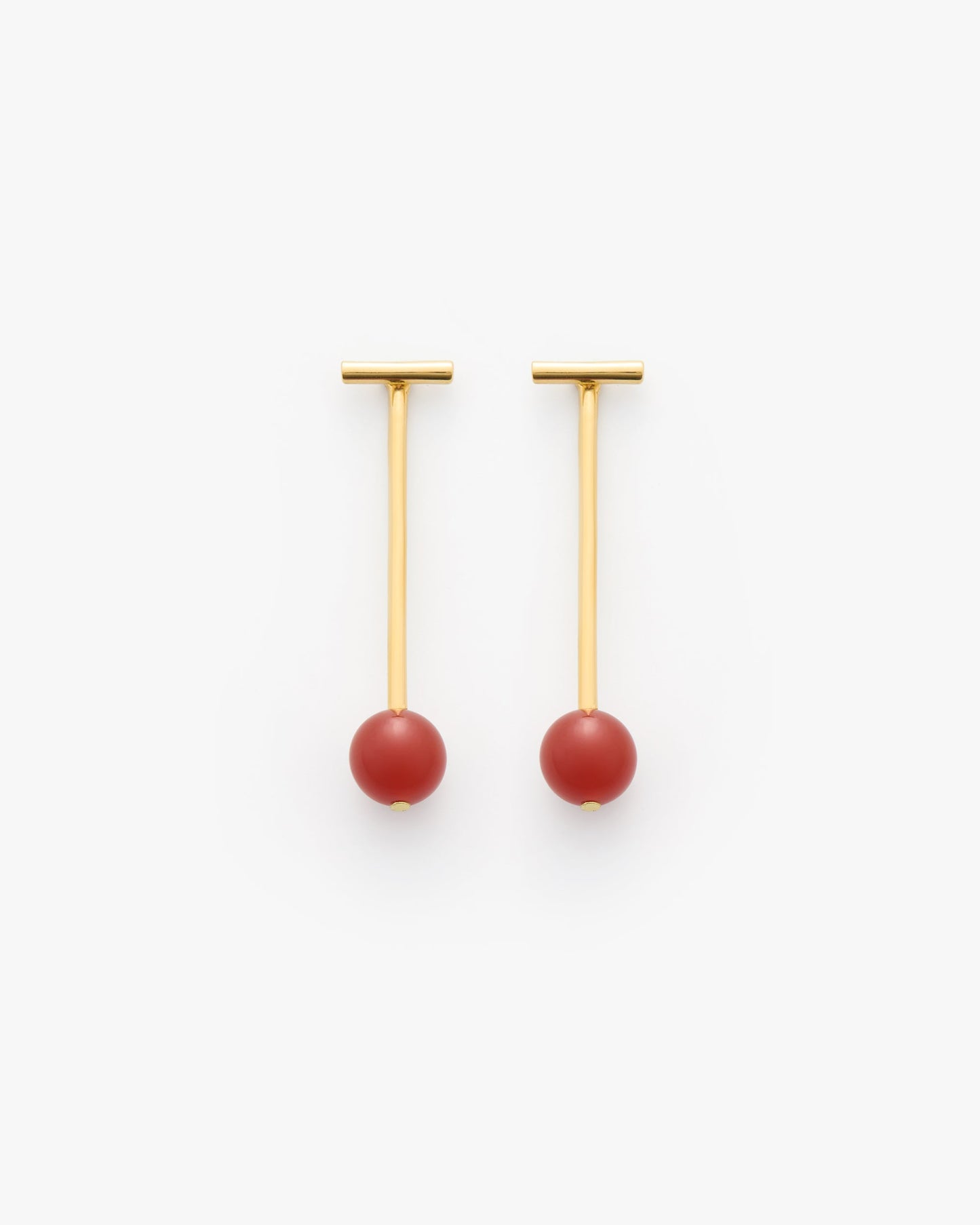 Cerise Bar Ear Jacket Earrings