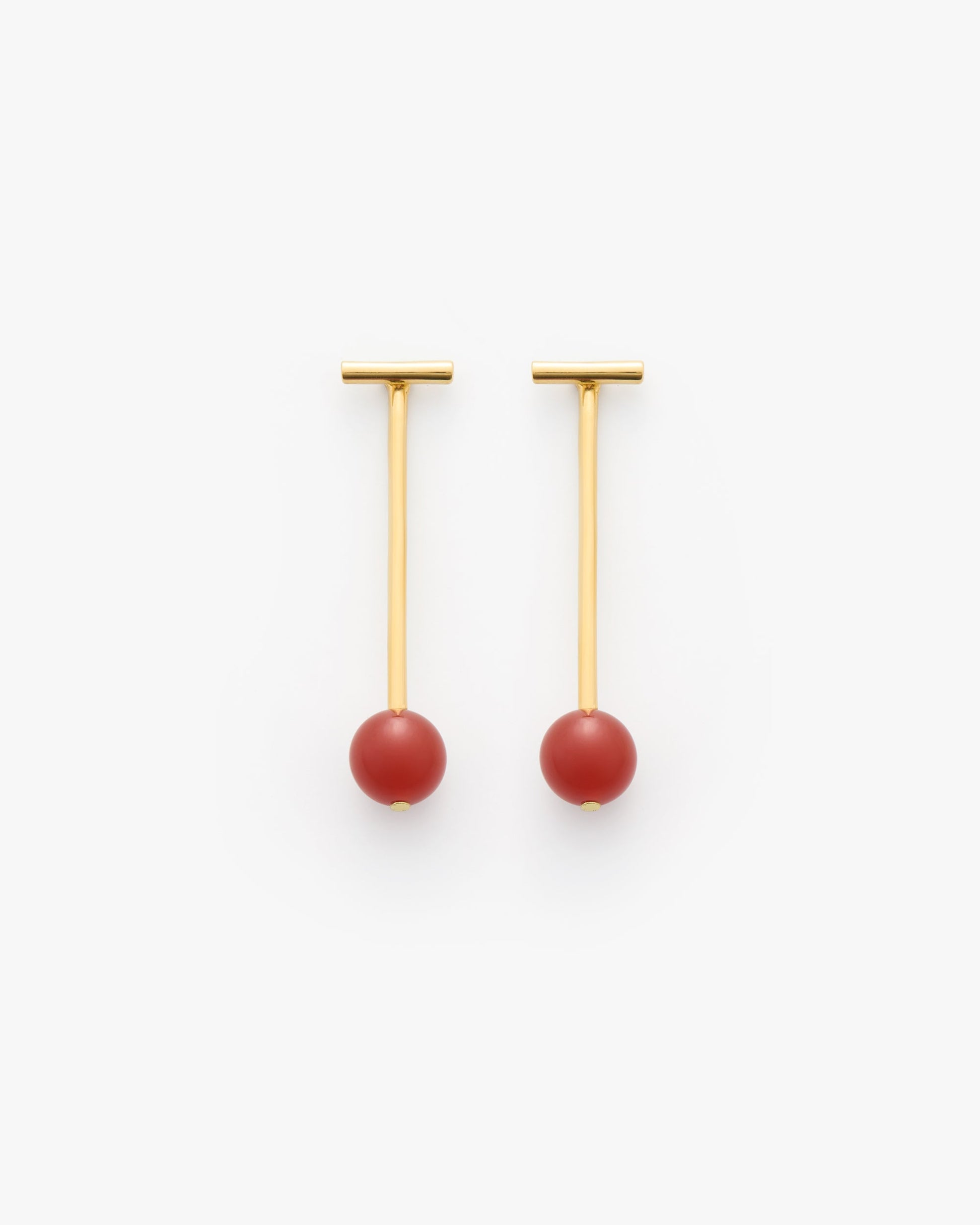 Cerise Bar Ear Jacket Earrings