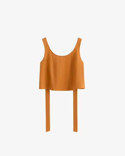Linen Cropped Tank