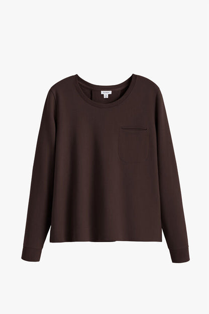 French Terry Pleat-Back Sweatshirt