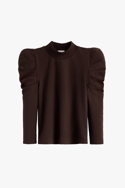 French Terry Puff Sleeve Sweatshirt