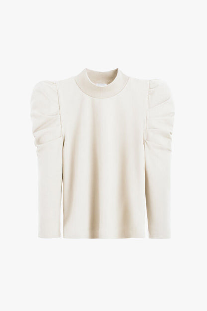 French Terry Puff Sleeve Sweatshirt