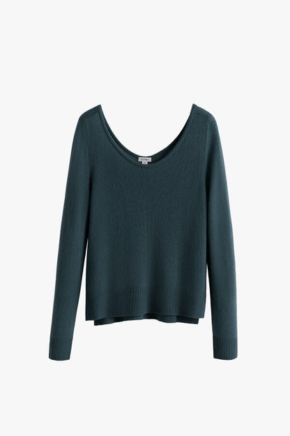 Single-Origin Cashmere Scoop Neck Sweater