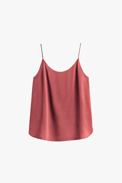 Washable Charmeuse Cross-Back Cami