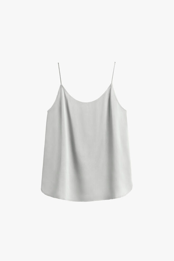 Washable Charmeuse Cross-Back Cami