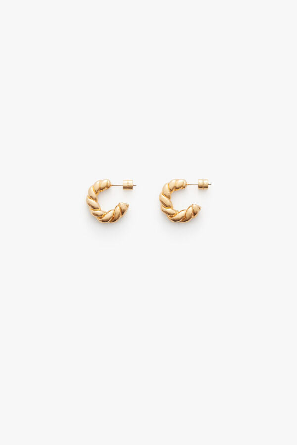 Mini Braided Hoop Earrings