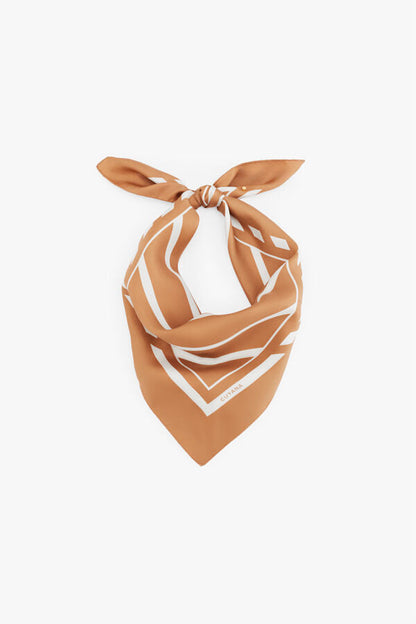 Washable Silk Striped Bandana