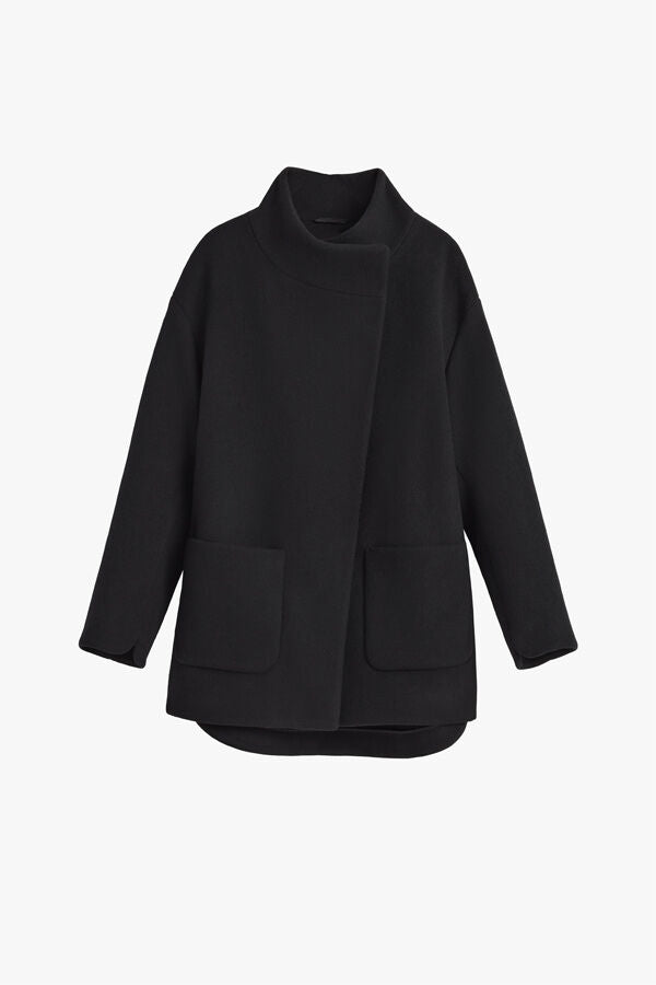 Wool High-Low Jacket