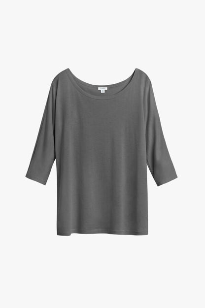 Organic Pima Drape-Back Top