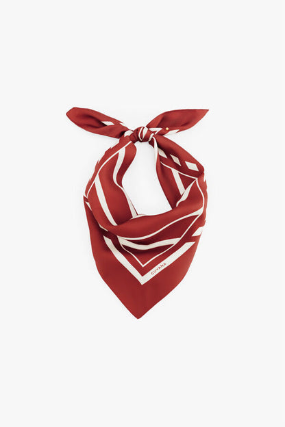 Washable Silk Striped Bandana