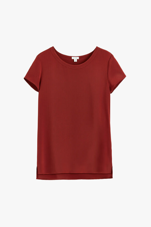 Silk High-Low Tee