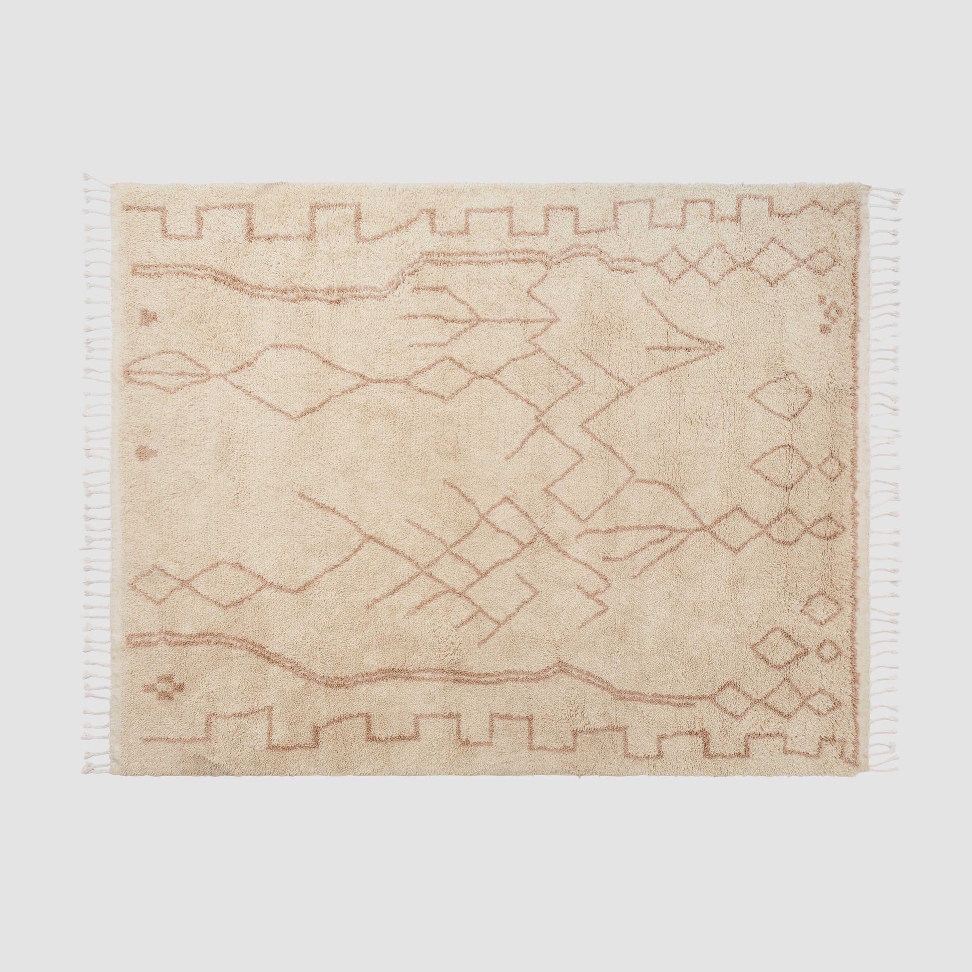 Rahim Hand-Knotted Beni Ourain Area Rug