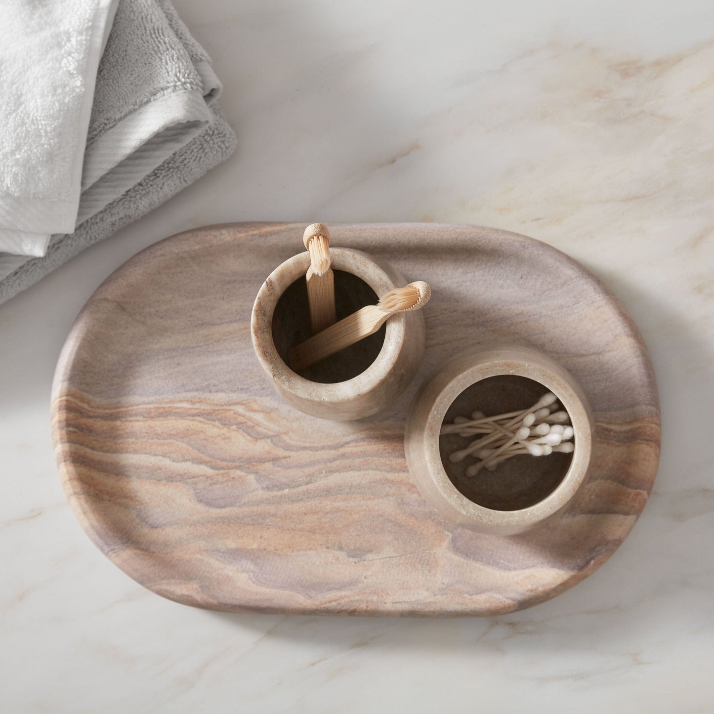 Riya Marble Toothbrush Holder