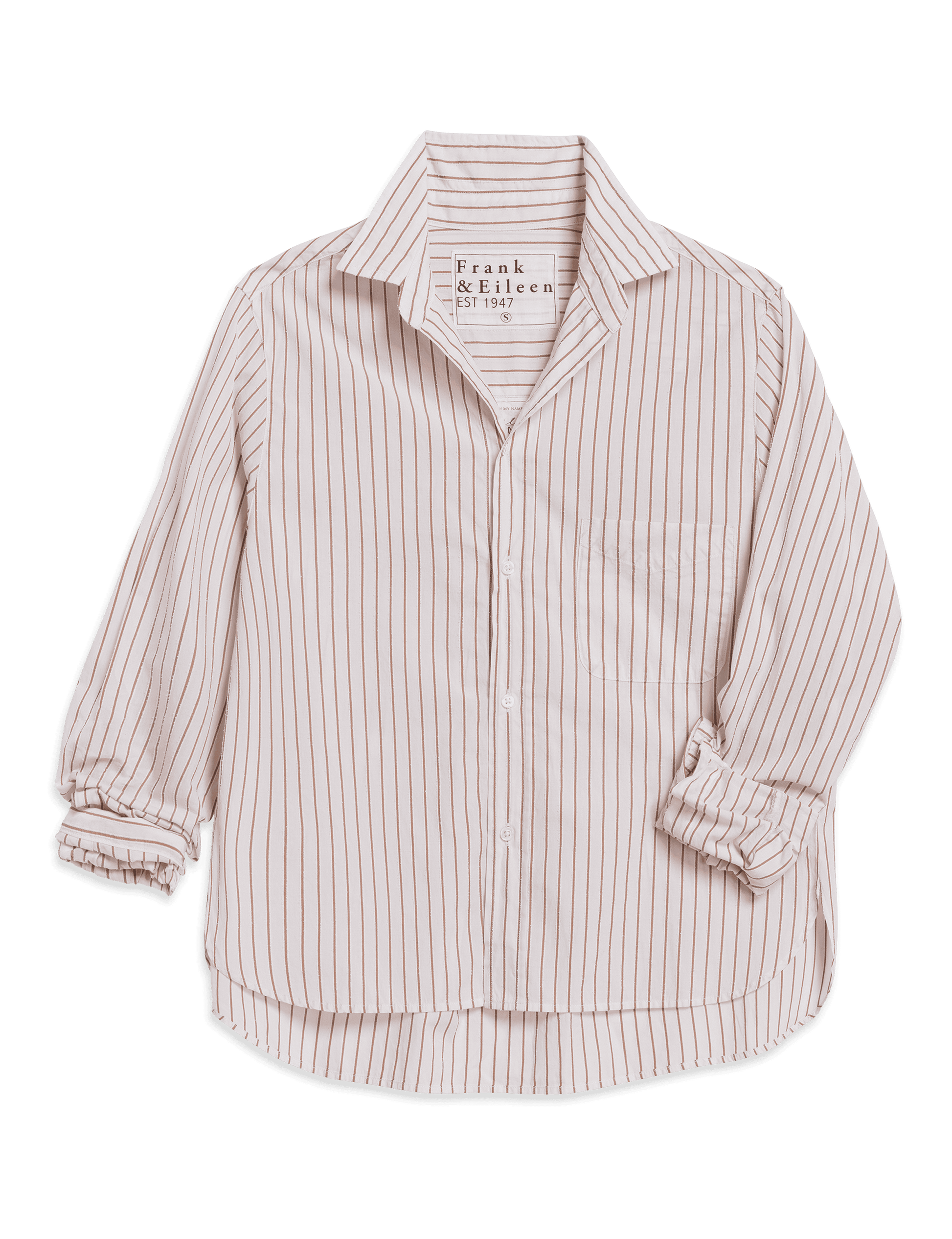 SILVIO Camel and Cream Stripe, Italian Cotton