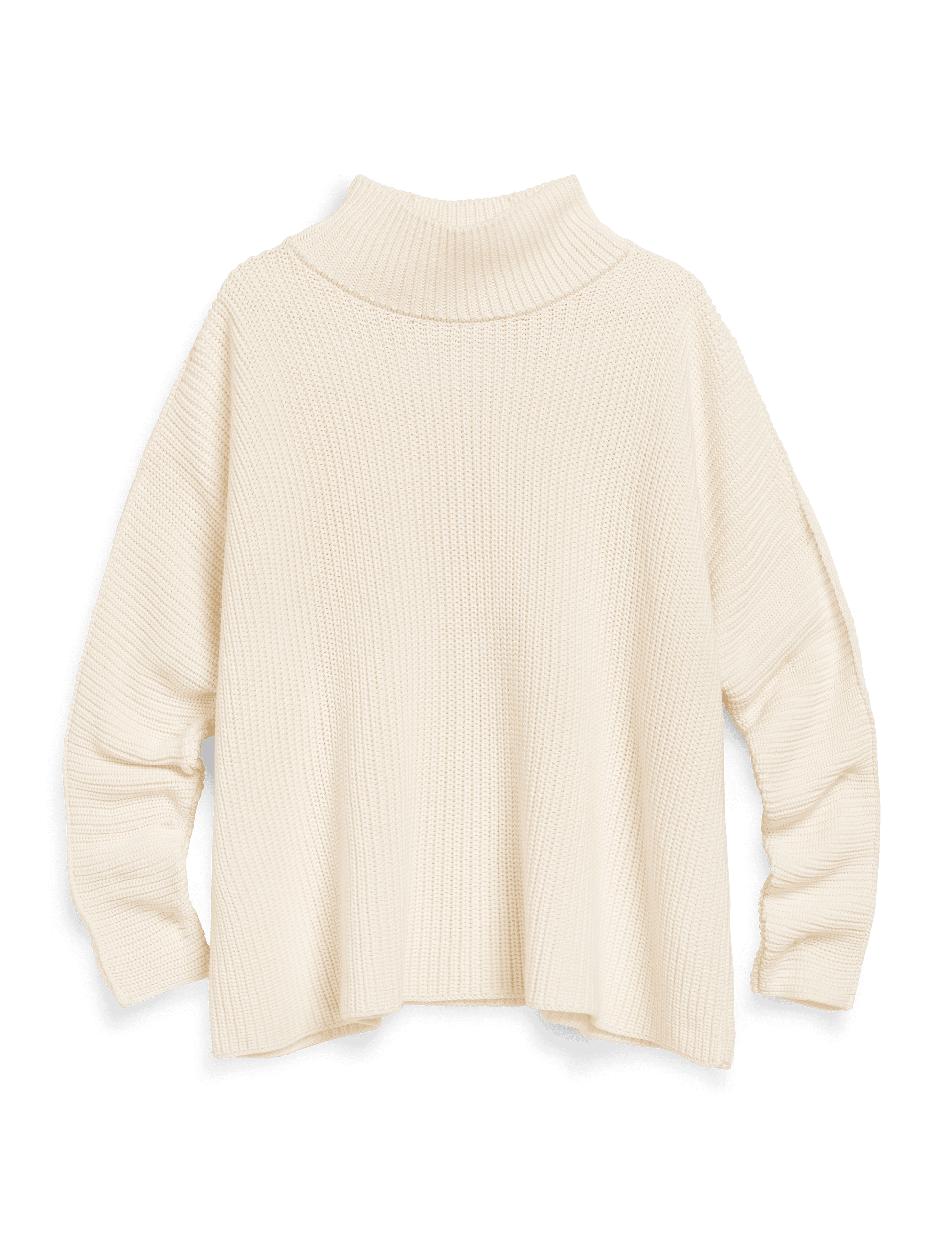 MONTECITO TURTLENECK Ivory, Pure Italian Cotton
