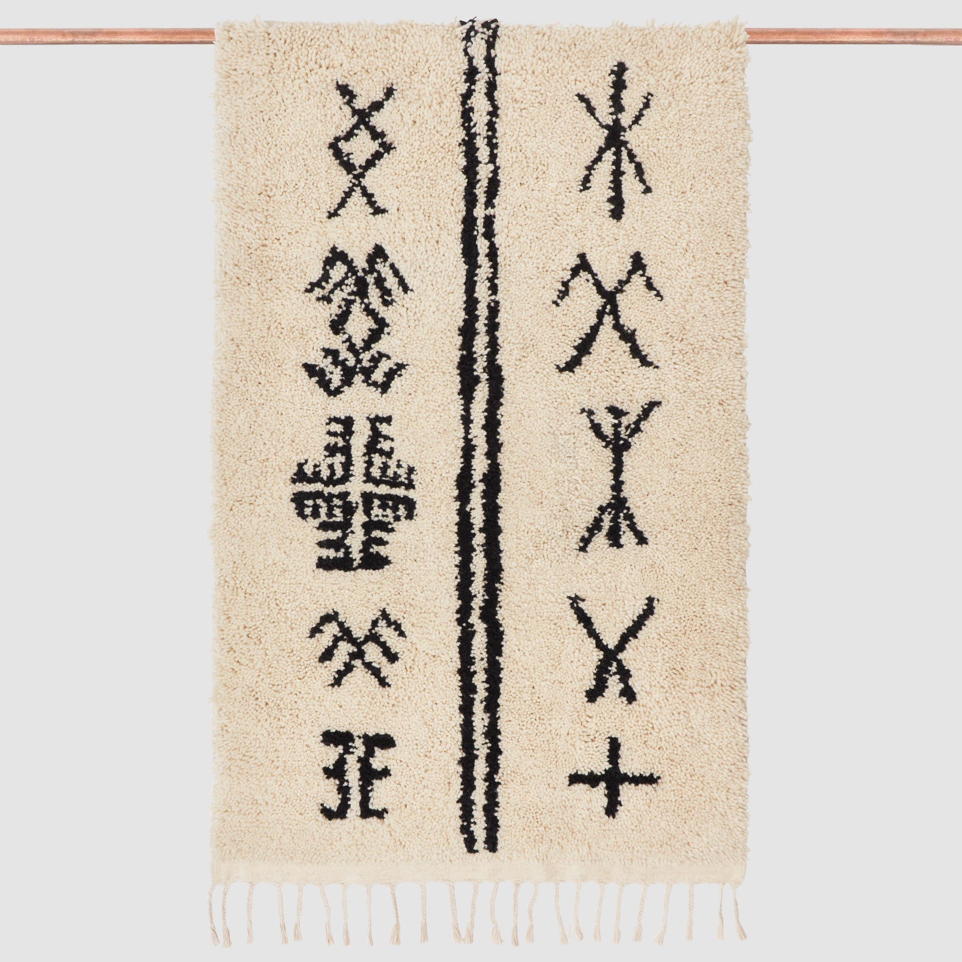 Salima Hand-Knotted Beni Ourain Accent Rug