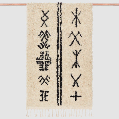 Salima Hand-Knotted Beni Ourain Accent Rug