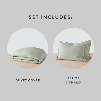 Stonewashed Linen Duvet Cover