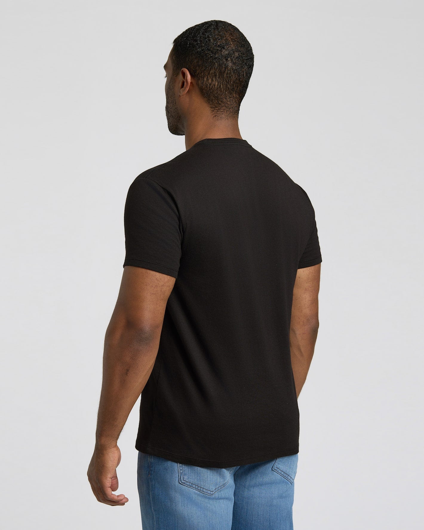 Black & White Short Classic Crew Neck 6-Pack