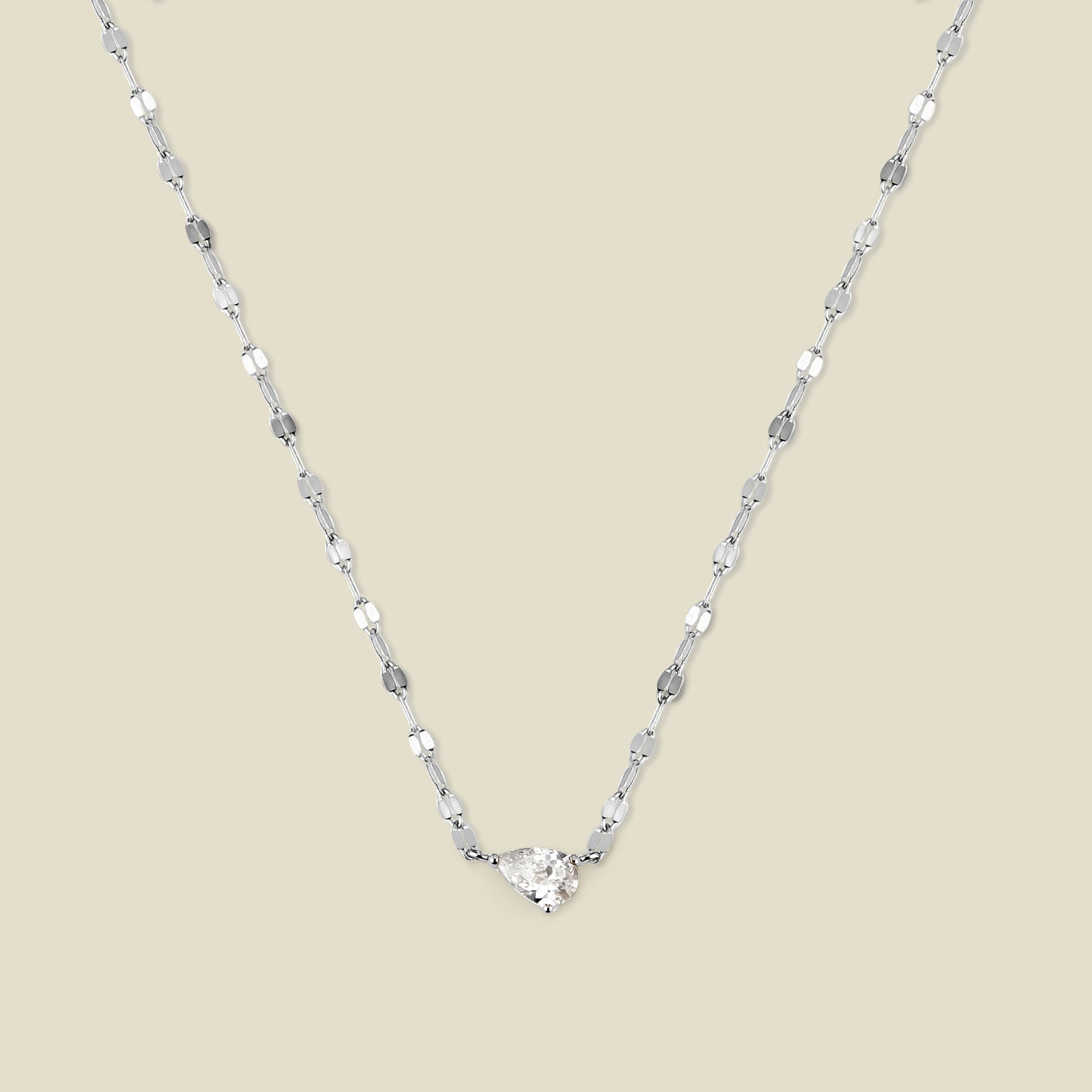 Dew Drop Solitaire Necklace
