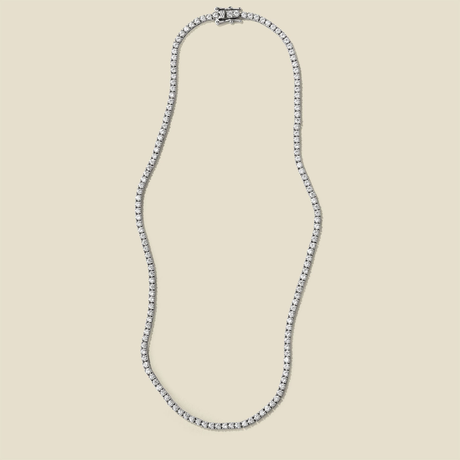 CZ Prong-Set Tennis Necklace