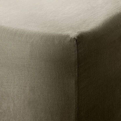 Stonewashed Linen Fitted Sheet