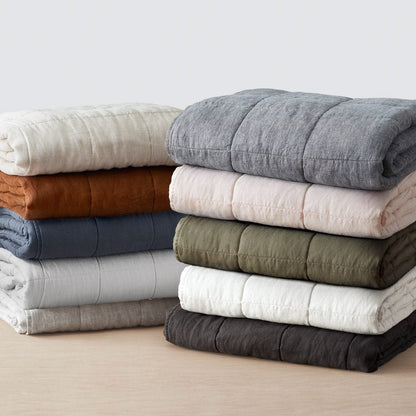 QA | Stonewashed Linen Quilt