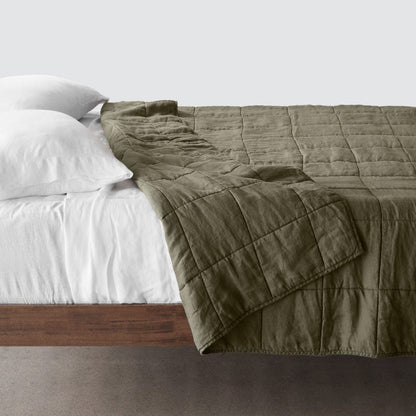 QA | Stonewashed Linen Quilt