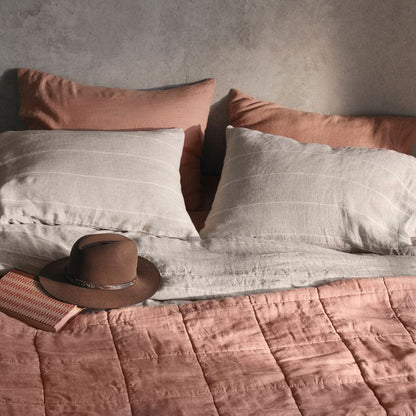 QA | Stonewashed Linen Quilt
