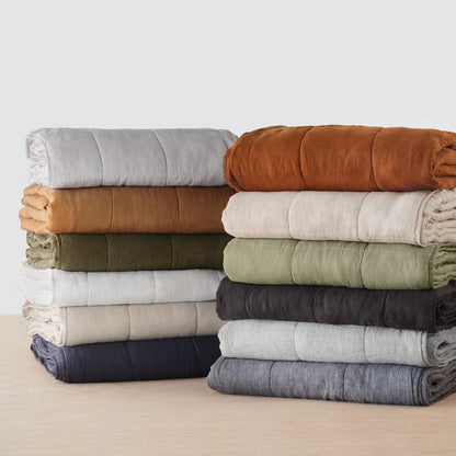 QA | Stonewashed Linen Quilt