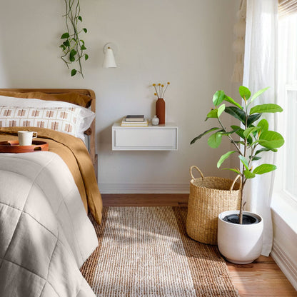 QA | Stonewashed Linen Quilt