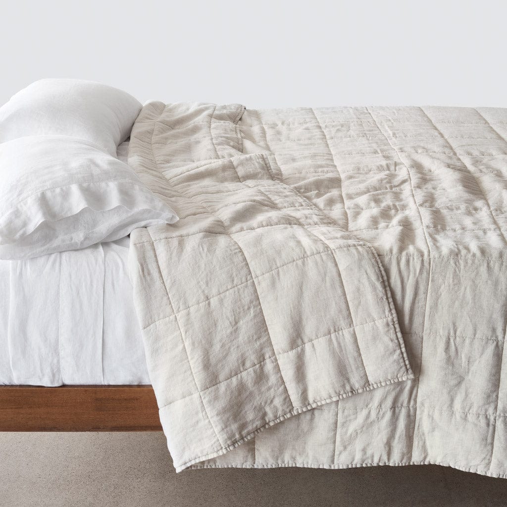 QA | Stonewashed Linen Quilt