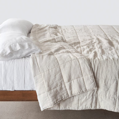 QA | Stonewashed Linen Quilt