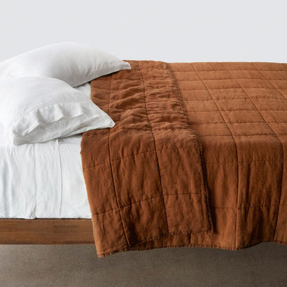 QA | Stonewashed Linen Quilt