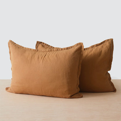 Stonewashed Linen Shams
