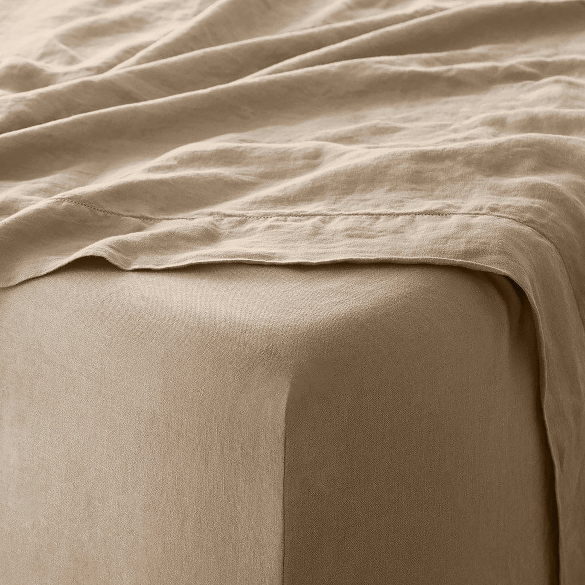 Stonewashed Linen Fitted Sheet