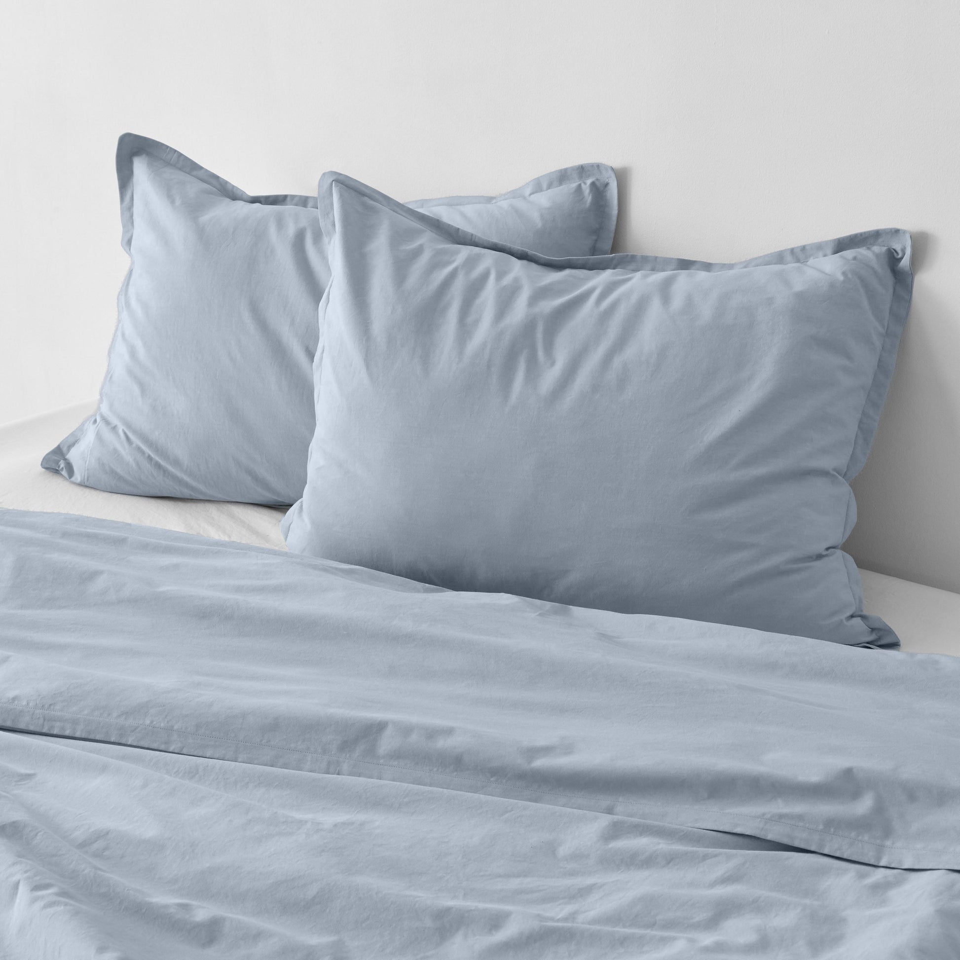 Stonewashed Organic Cotton Percale Shams