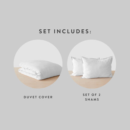 Stonewashed Organic Cotton Percale Duvet Cover