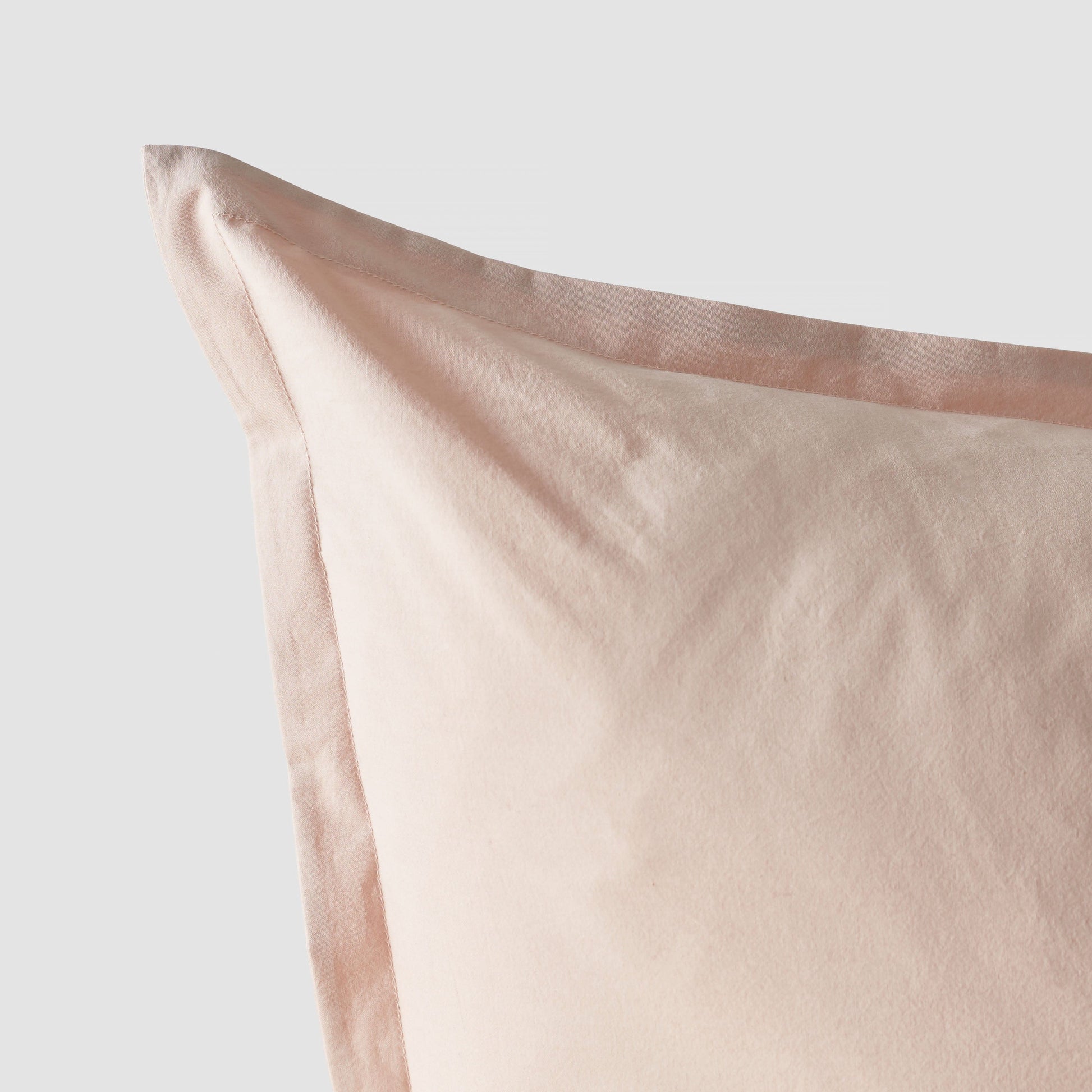 Stonewashed Organic Cotton Percale Euro Shams