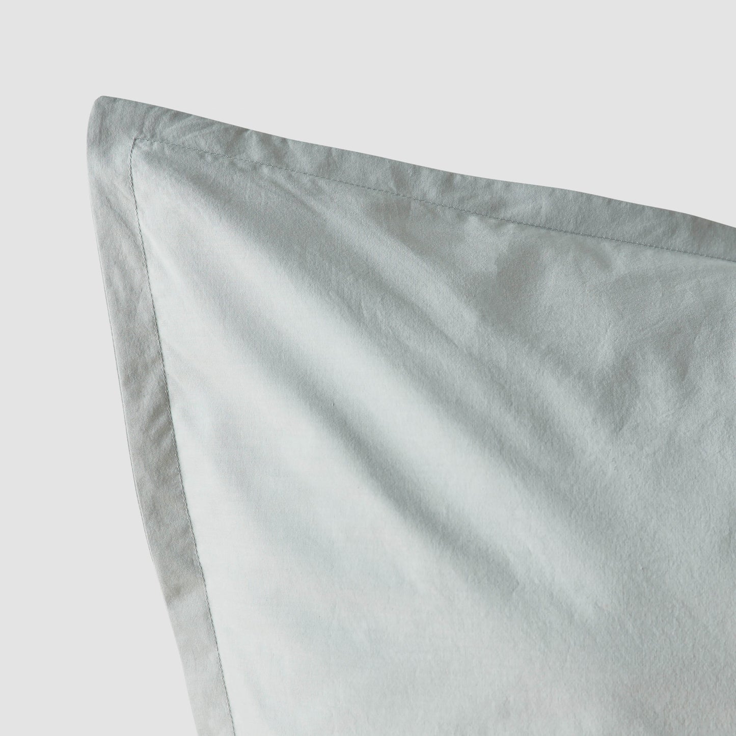 Stonewashed Organic Cotton Percale Euro Shams