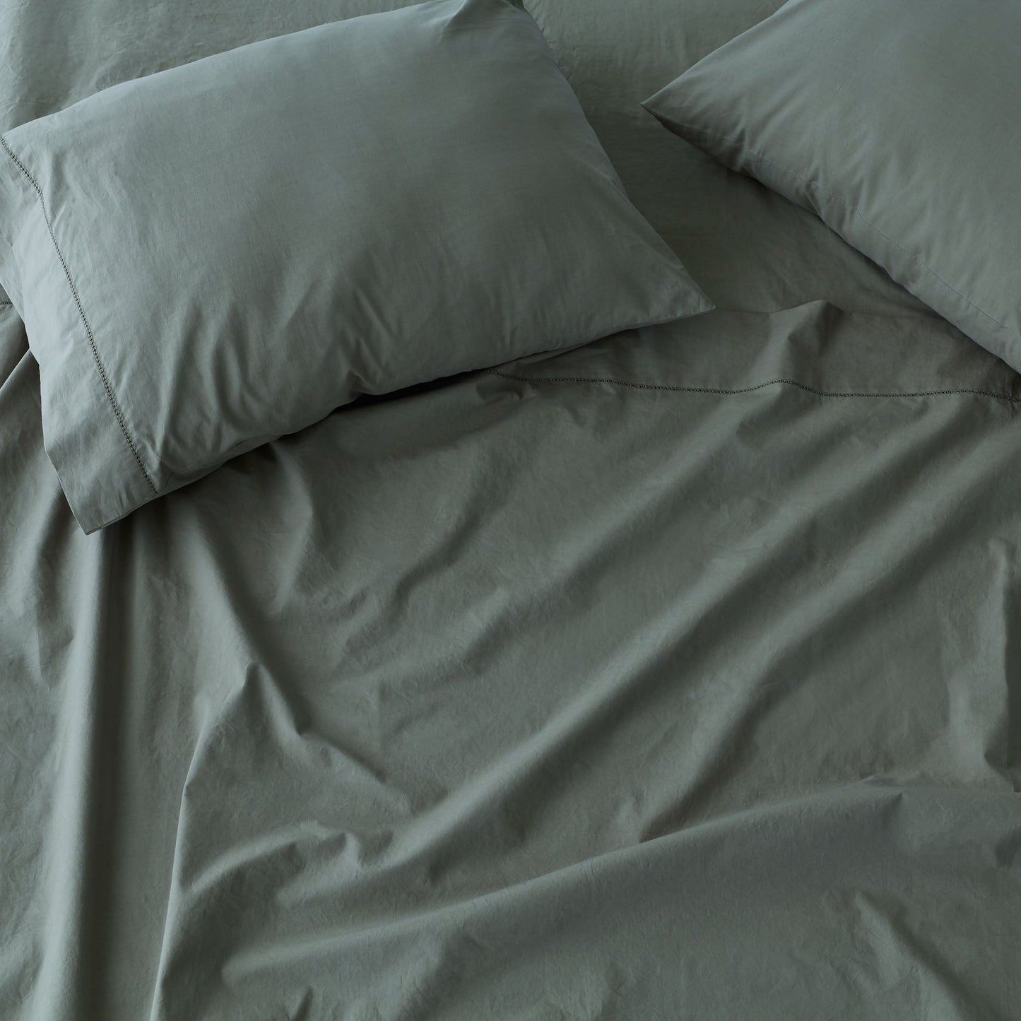 Stonewashed Organic Cotton Percale Pillowcases