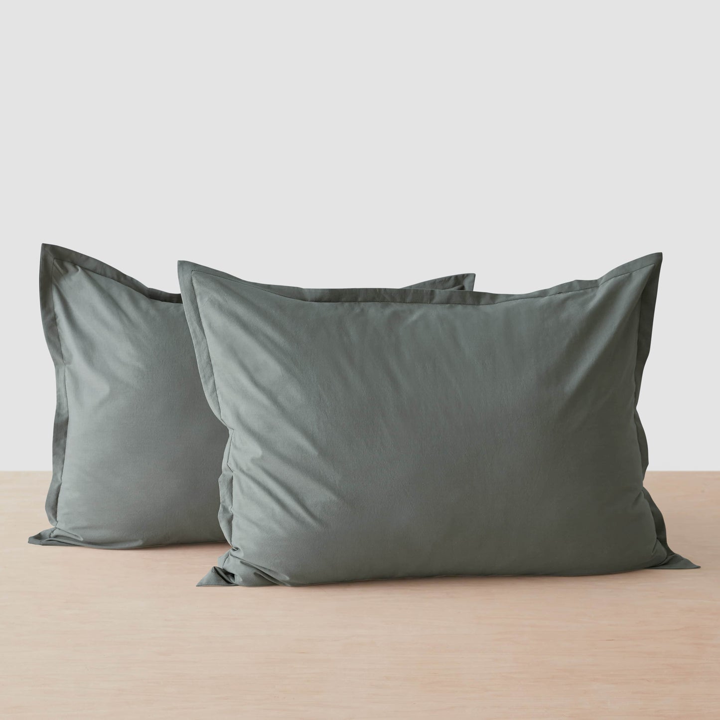 Stonewashed Organic Cotton Percale Shams