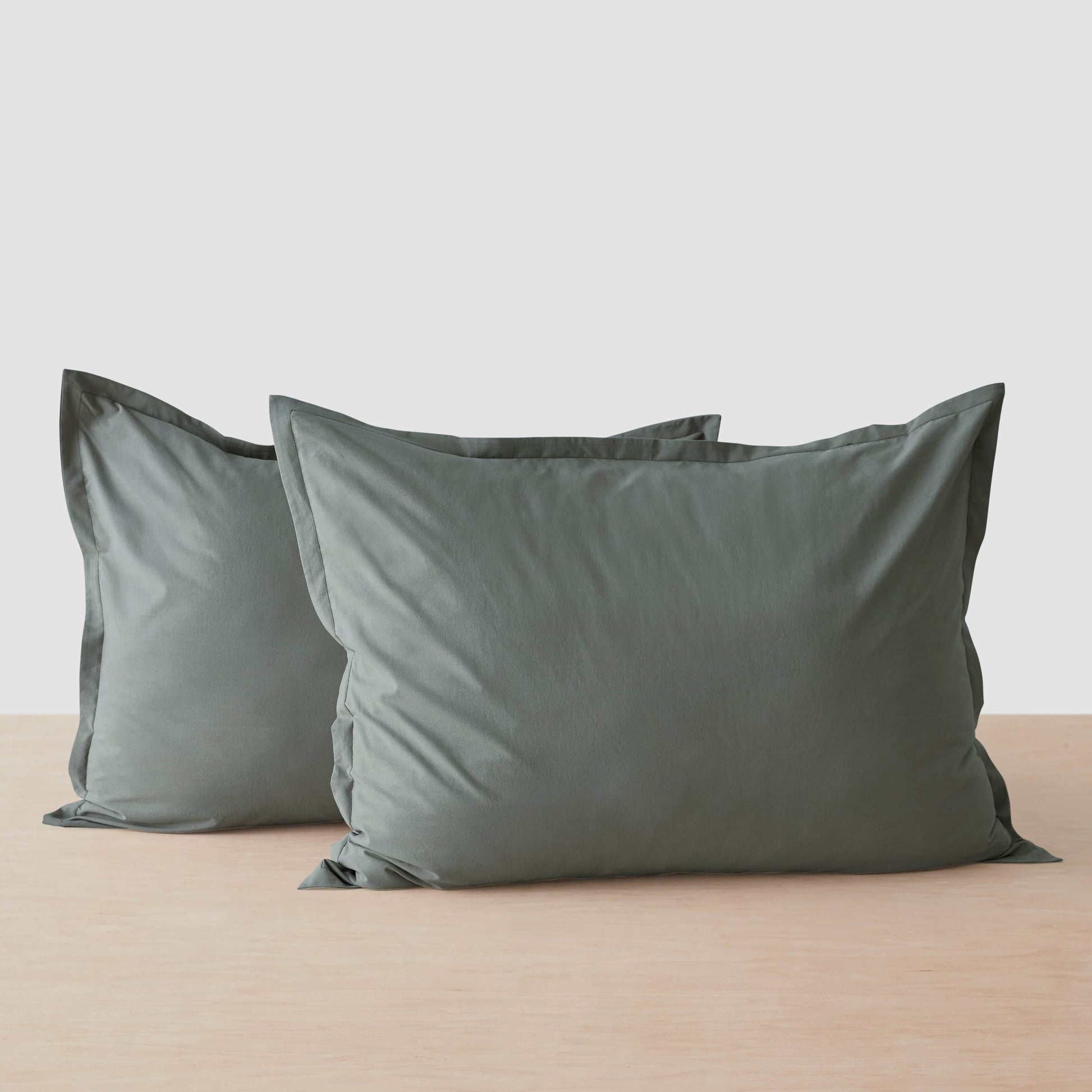 Stonewashed Organic Cotton Percale Shams