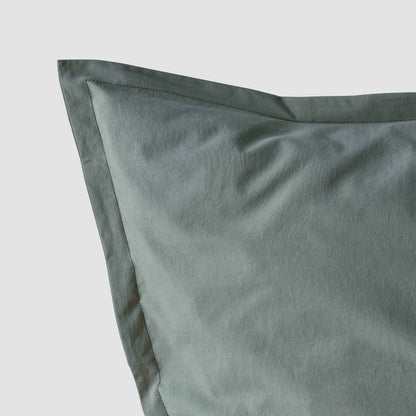 Stonewashed Organic Cotton Percale Shams