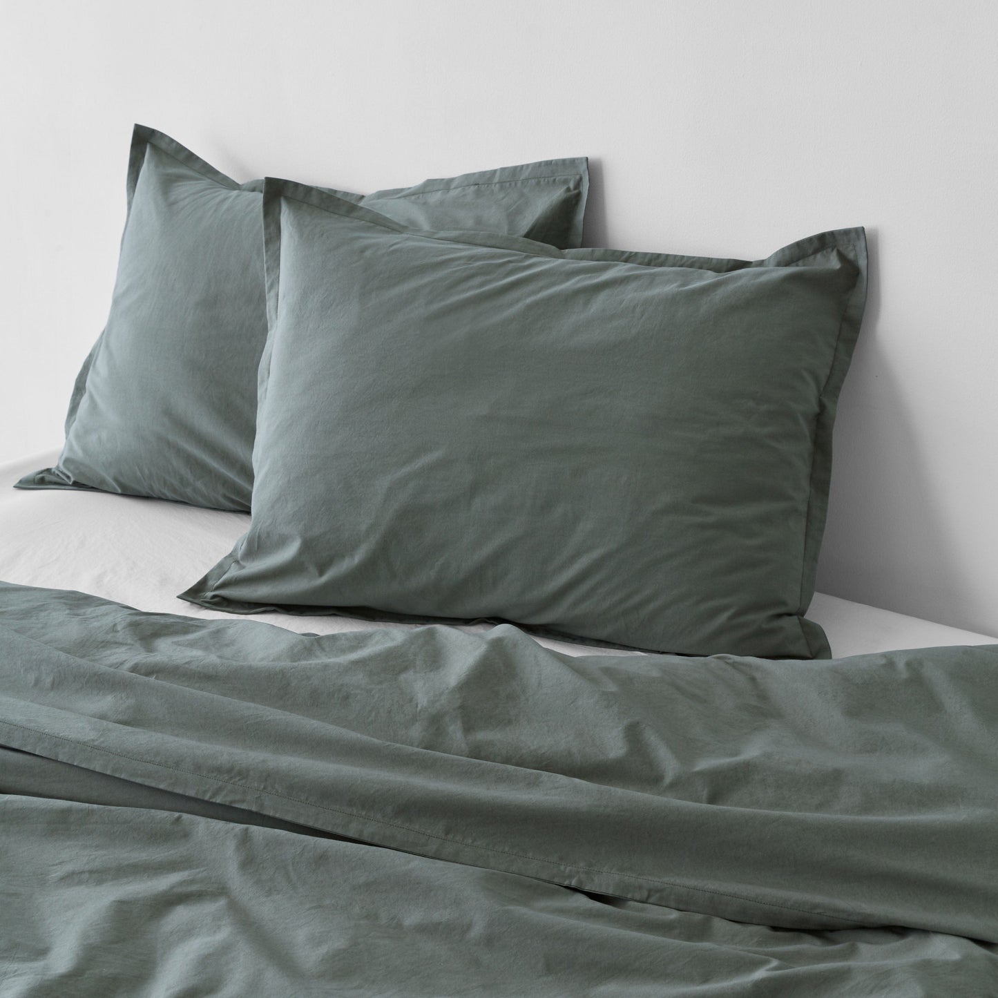 Stonewashed Organic Cotton Percale Shams