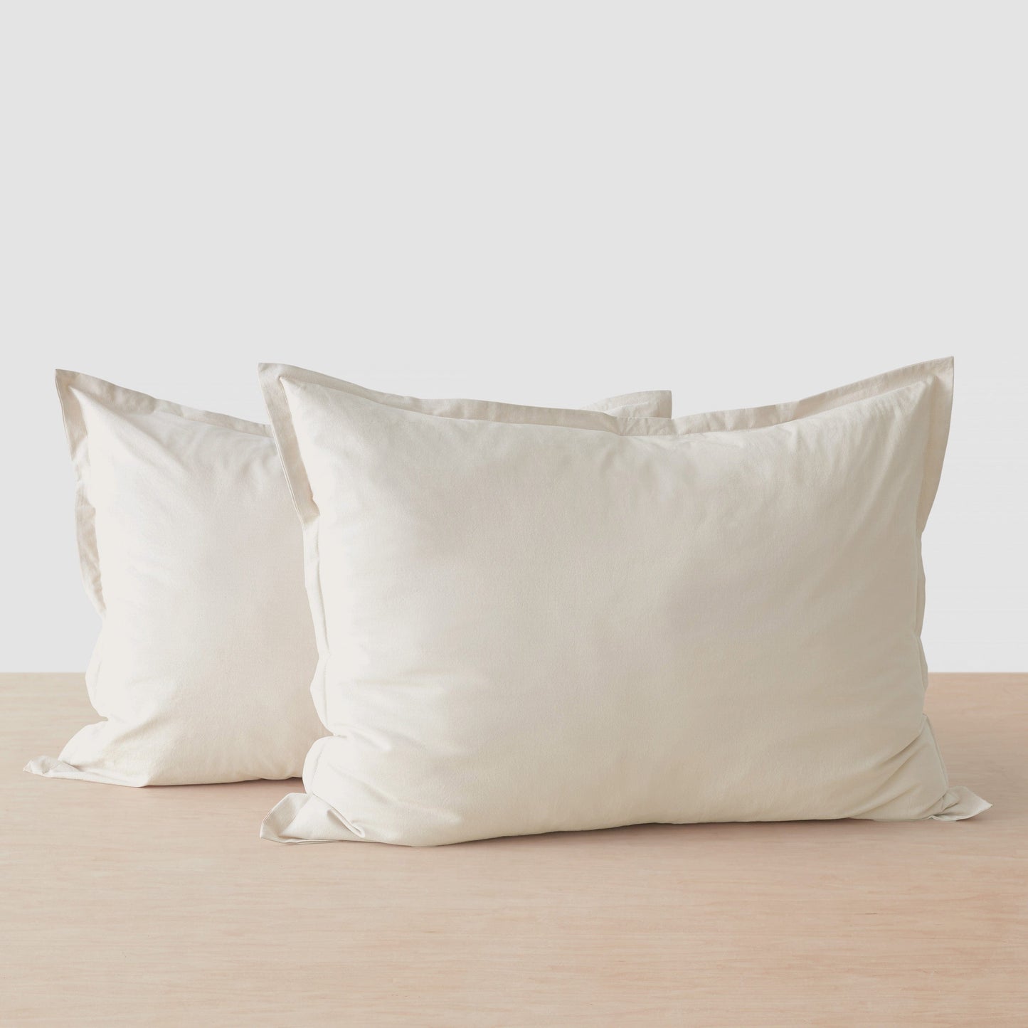 Stonewashed Organic Cotton Percale Shams