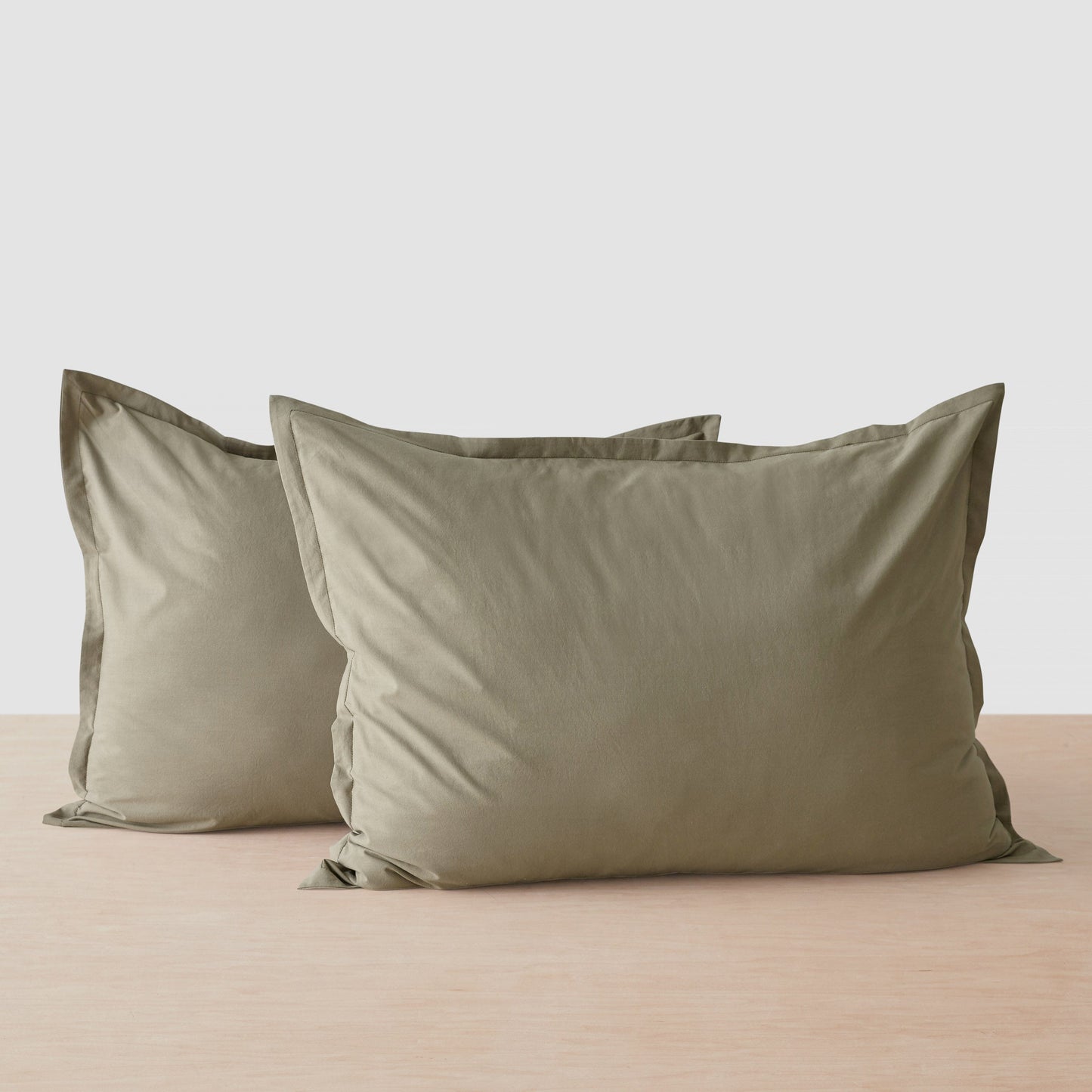 Stonewashed Organic Cotton Percale Shams