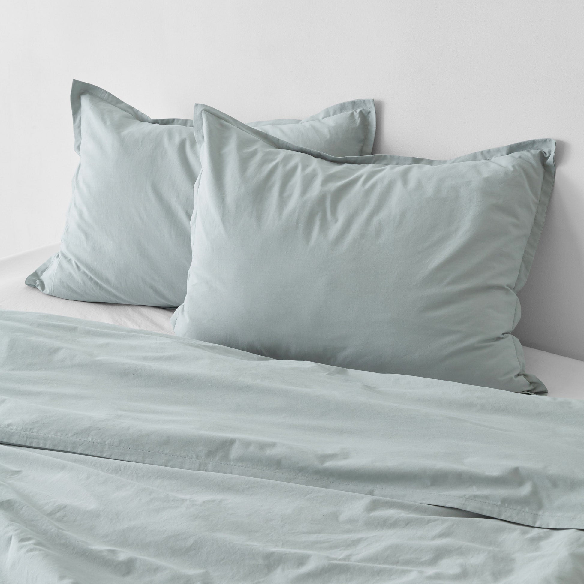 Stonewashed Organic Cotton Percale Shams