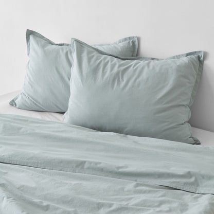 Stonewashed Organic Cotton Percale Shams