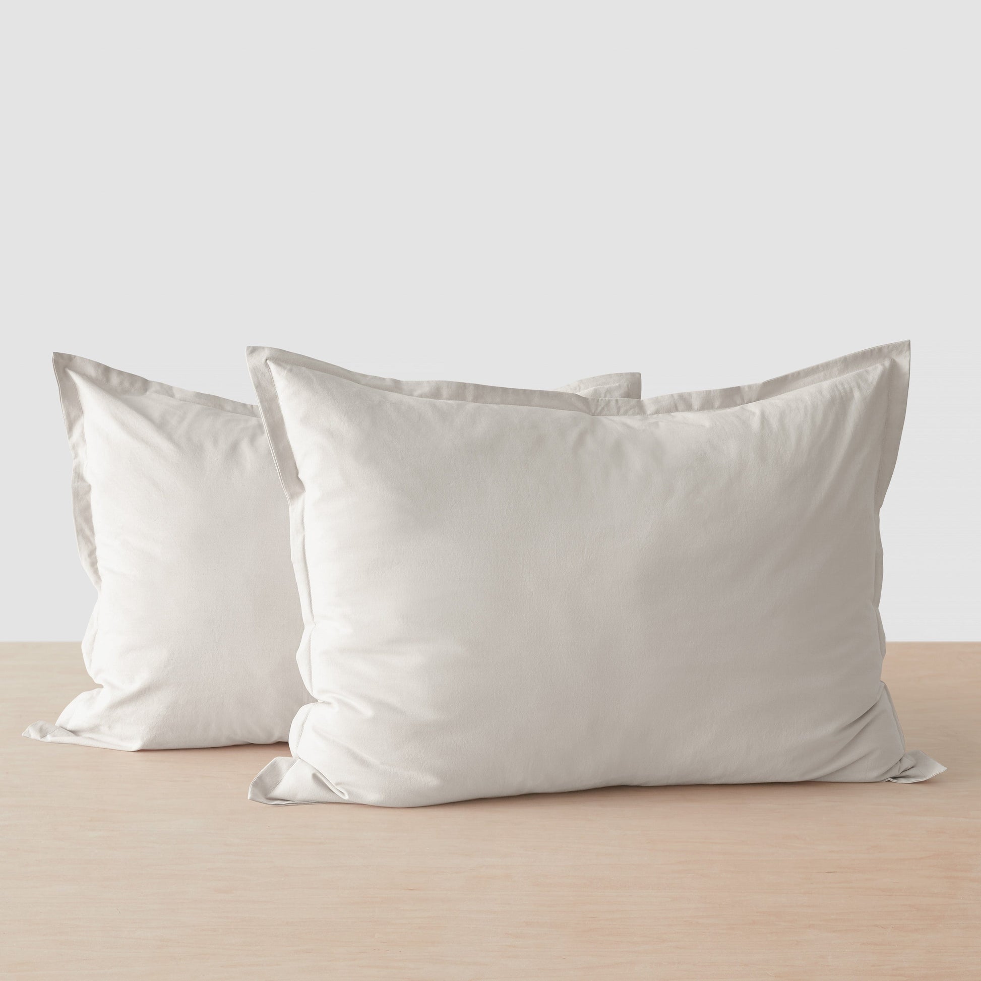 Stonewashed Organic Cotton Percale Shams